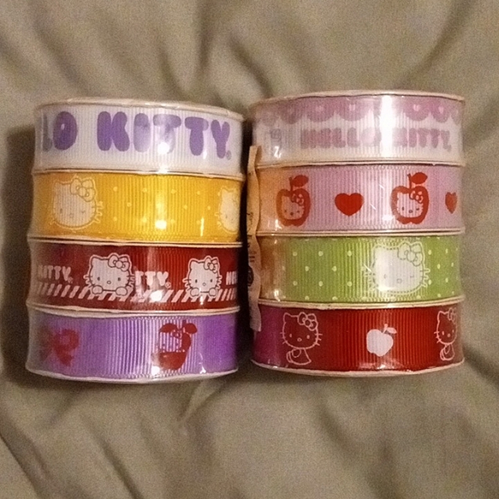 2pk. Of Hello Kitty Grosgrain Ribbon